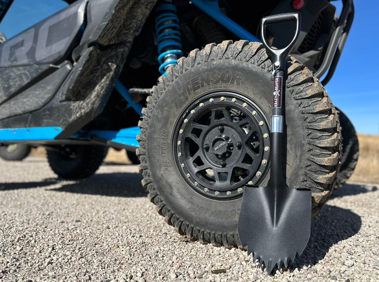 ATV / UTV Krazy Beaver Shorty Shovel (Textured Black Head / Black