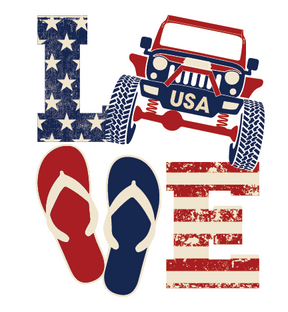 4x4 Love USA Decal - Diesel Freak