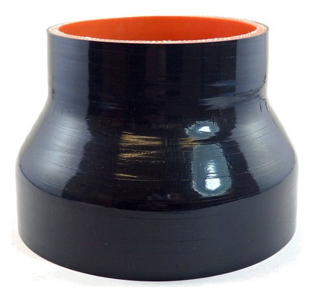 5.5" ID to 4" ID X 4" Long - Gloss Black 5 Ply - Diesel Freak
