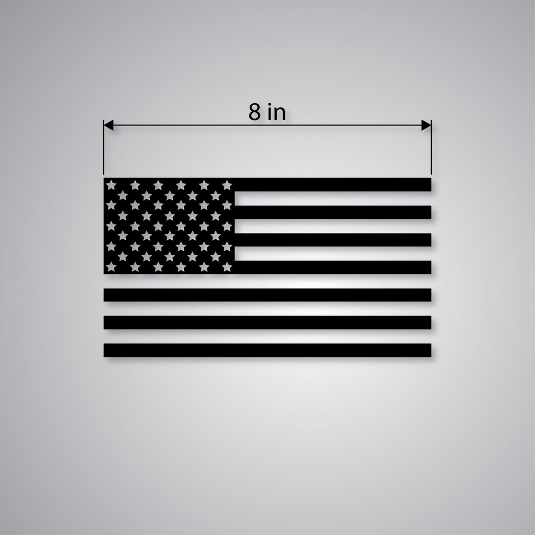 8in American Flag Decal - Diesel Freak