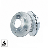SPECIAL FLANGE (8x6.5) Front Brake Rotor SET for 2005+ Dana 60 Front w/ GM Lug Pattern