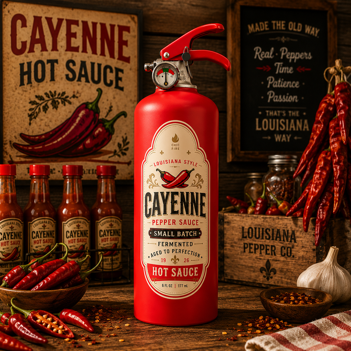 Cayenne fire extinguisher