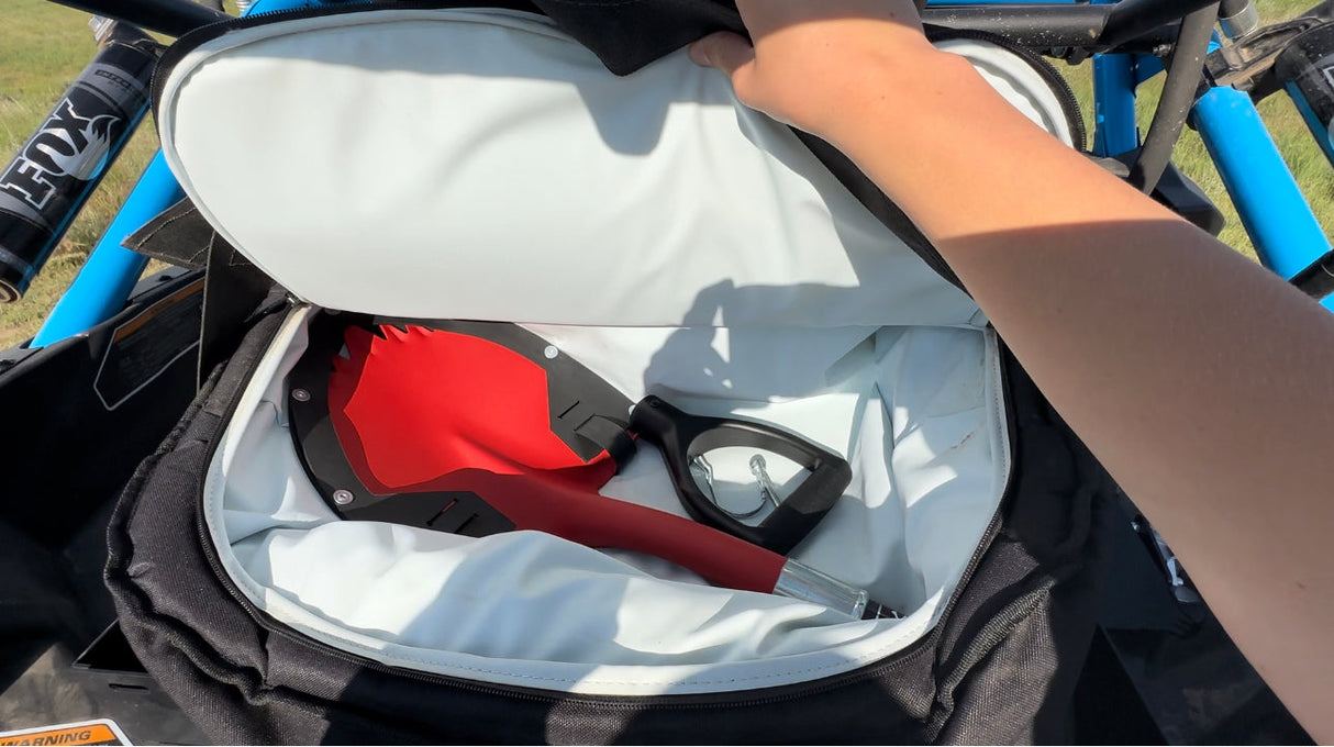 Krazy Beaver Mini Shovel  with guard(Textured Red Head / Black Handle # 45642)