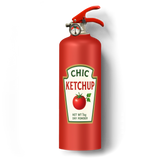 Ketchup fire extinguisher