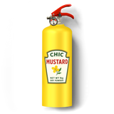 Mustard fire extinguisher
