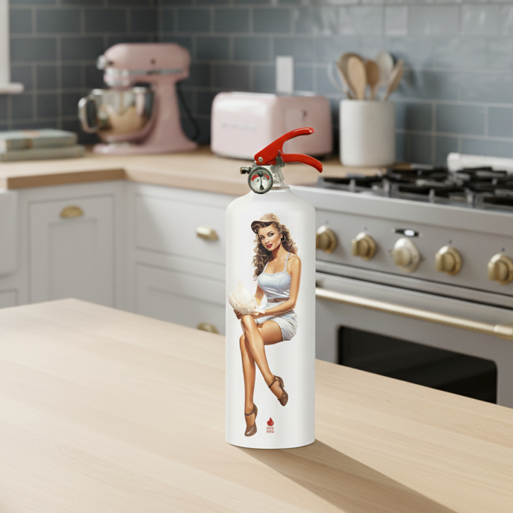Pin-Up Perle fire extinguisher