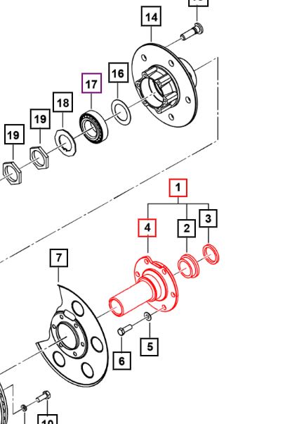 Roxor Spindle Front Axle / Hub