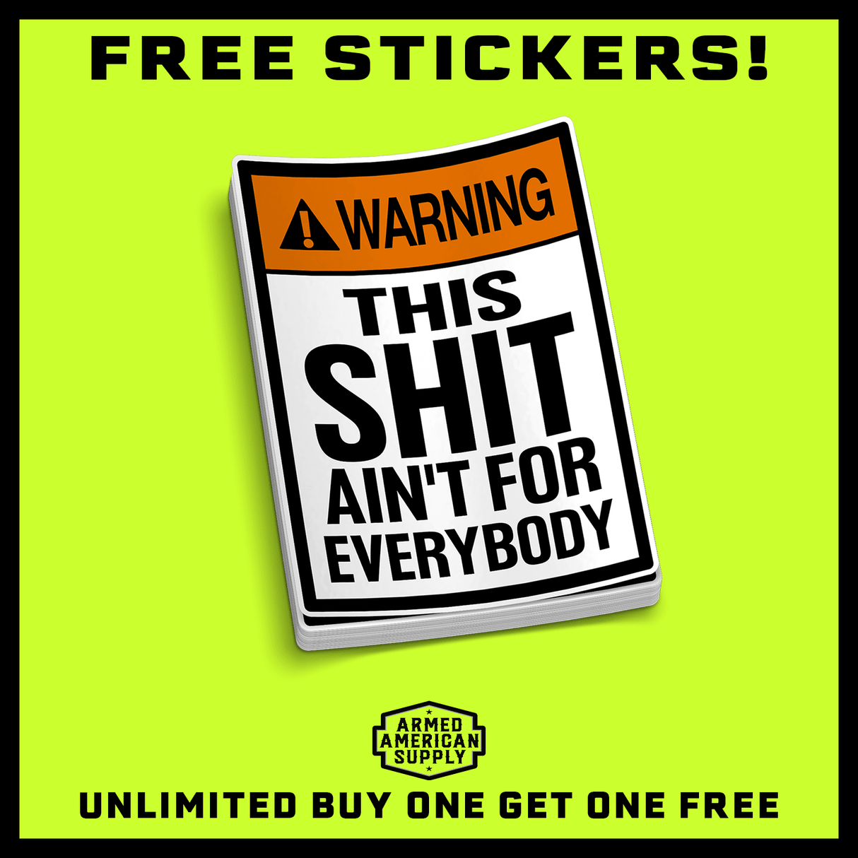 Ain't For Everybody - Hard Hat Decal - Diesel Freak