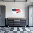 American Flag Garage Wall Decal - Diesel Freak