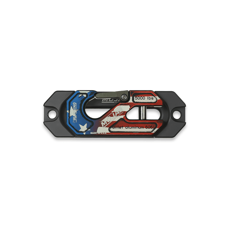 American Flag Side By Side / UTV Aluminum Recessed Winch Shackle with Fairlead Kit.(LIFE TIME WARRANTY*) - Diesel Freak