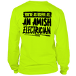 Amish Electrician - Long Sleeve Safety Yellow Hi - Vis T-Shirt - Diesel Freak