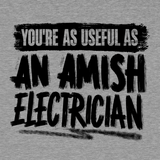 Amish Electrician - Safety Yellow Hi - Vis T-Shirt - Diesel Freak