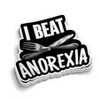Beat Anorexia Hard Hat Decal - Diesel Freak