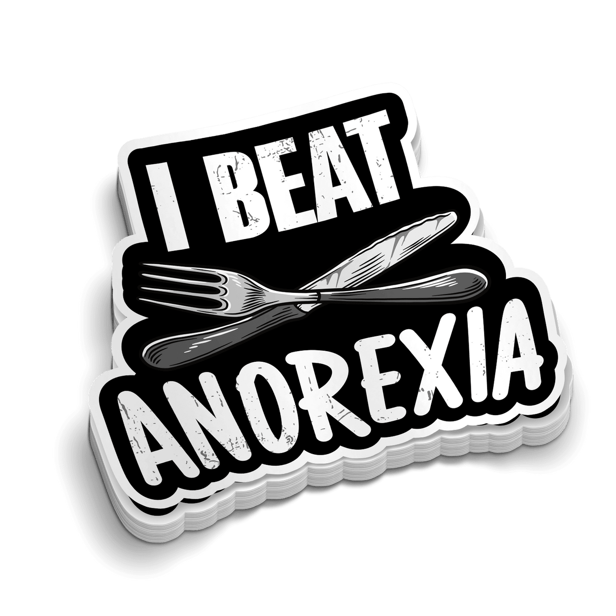 Beat Anorexia Hard Hat Decal - Diesel Freak