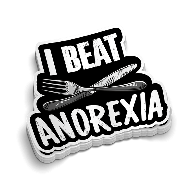 Beat Anorexia Hard Hat Decal - Diesel Freak