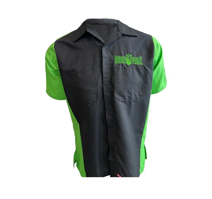 Black & Green Diesel Freak Work Shirt - Diesel Freak