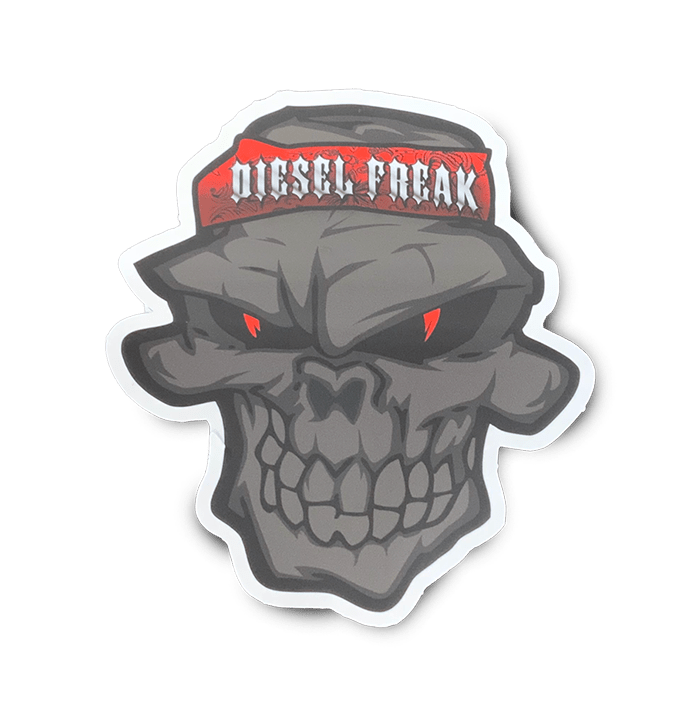 BLACKED OUT SKULLY HEAD DECAL - Diesel Freak