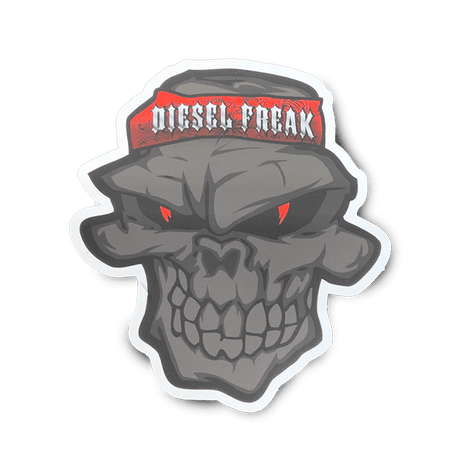 BLACKED OUT SKULLY HEAD DECAL - Diesel Freak