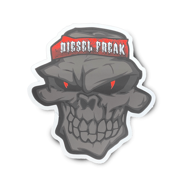 BLACKED OUT SKULLY HEAD DECAL - Diesel Freak