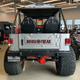 Blackout Diesel Freak With Red Outline - Tailgate and Hood - Diesel Freak