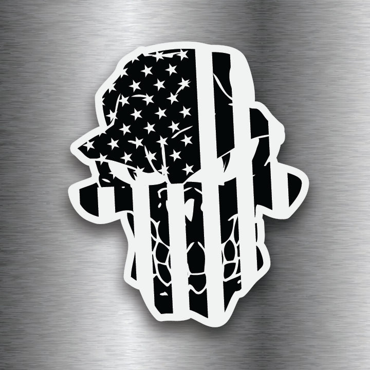 Blackout Flag Skully Magnet - Diesel Freak