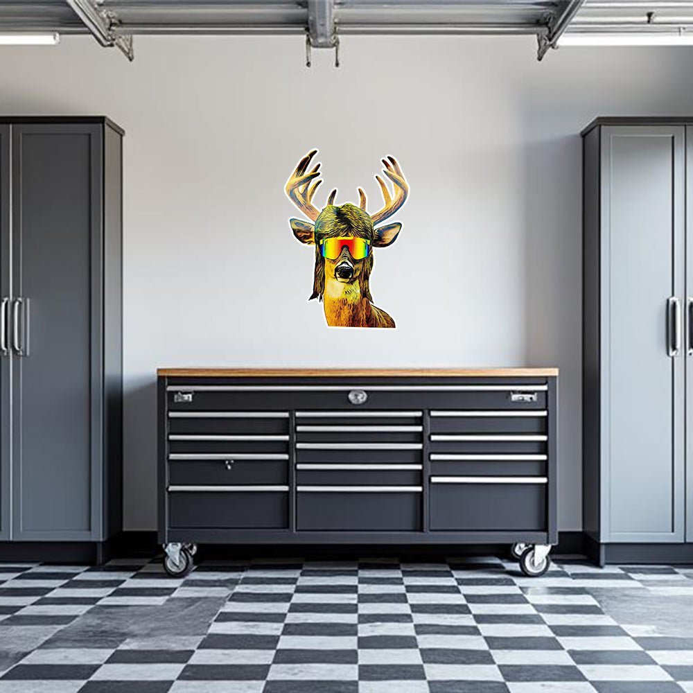 Buck Mullet Garage Wall Decal - Diesel Freak