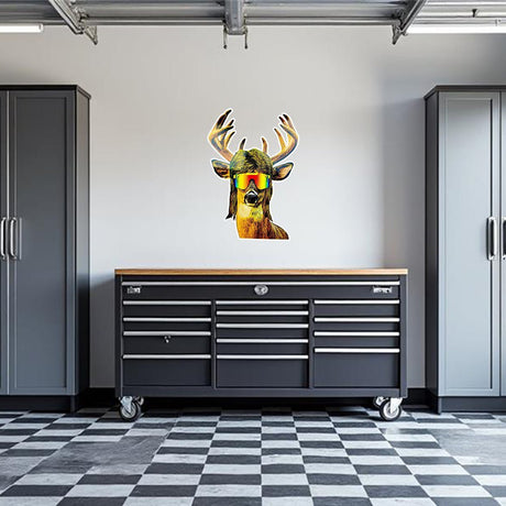 Buck Mullet Garage Wall Decal - Diesel Freak