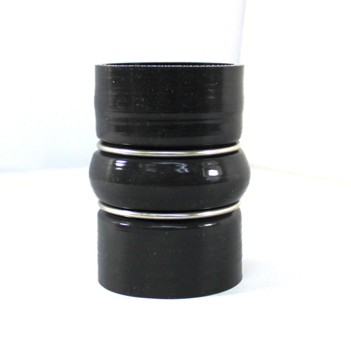 Charge Air Cooler Hose - 2.32" ID X 4" Long - Flourosilicone Lined Gloss Black Aramid 500F - Diesel Freak