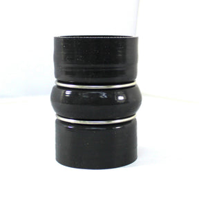 Charge Air Cooler Hose - 2.32" ID X 4" Long - Flourosilicone Lined Gloss Black Aramid 500F - Diesel Freak