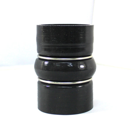 Charge Air Cooler Hose - 2.32" ID X 4" Long - Flourosilicone Lined Gloss Black Aramid 500F - Diesel Freak