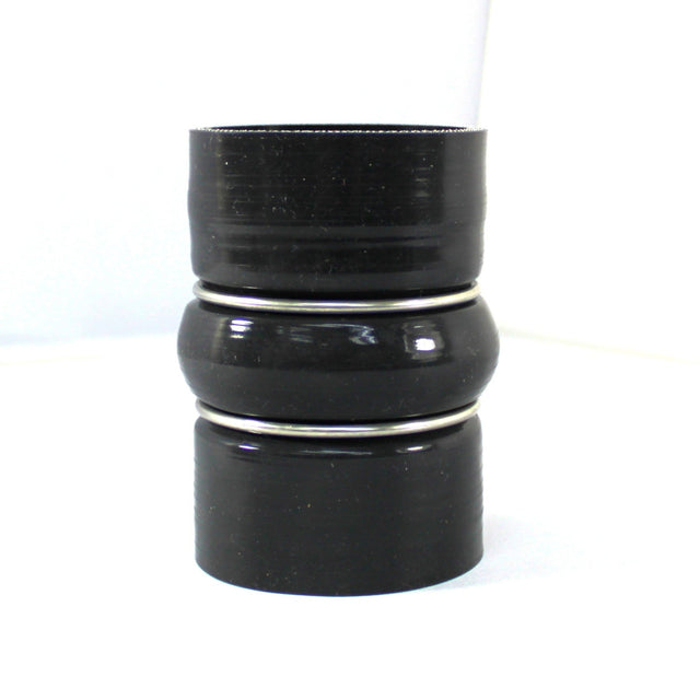 Charge Air Cooler Hose - 2.32" ID X 4" Long - Flourosilicone Lined Gloss Black Aramid 500F - Diesel Freak