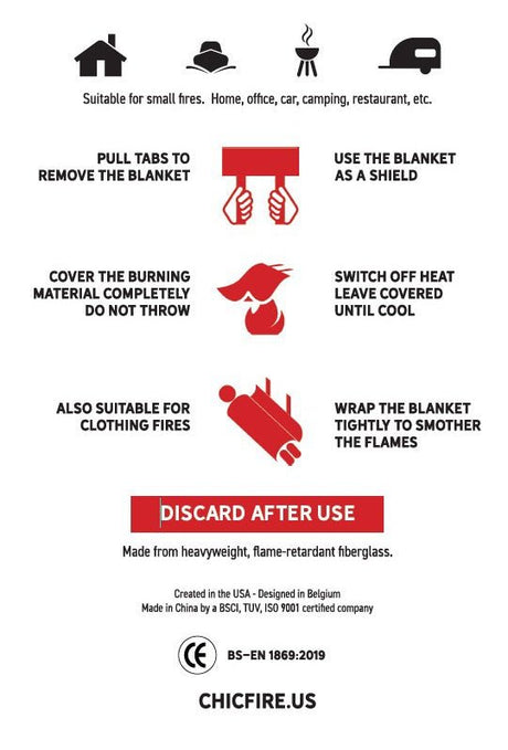 Design Fire Blanket - Red Whisky - Diesel Freak