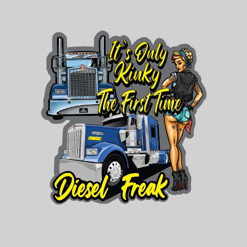 Diesel Freak Kinky Grey Decal - Diesel Freak