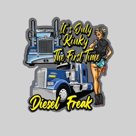 Diesel Freak Kinky Grey Decal - Diesel Freak