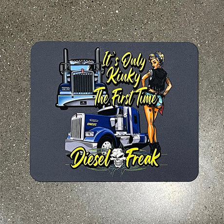Diesel Freak Kinky Truck Neoprene Mouse Pad - Diesel Freak