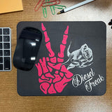 Diesel Freak Roses Peace Sign Neoprene Mouse Pad - Diesel Freak