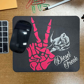 Diesel Freak Roses Peace Sign Neoprene Mouse Pad - Diesel Freak