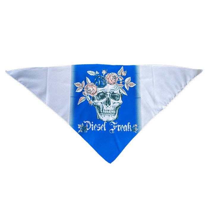 DOG BANDANAS - Skull and Roes - Diesel Freak