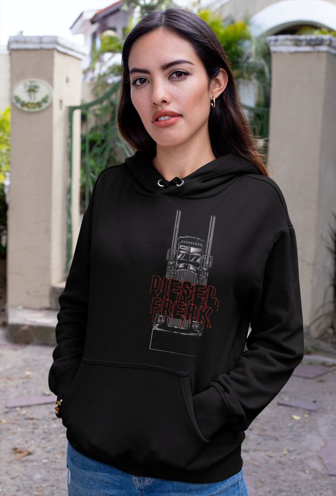 Dripping Diesel Adult womens Hoodie - Diesel Freak