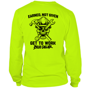 Earned Not Given - Hi Vis T-Shirt - Long Sleeve - Diesel Freak