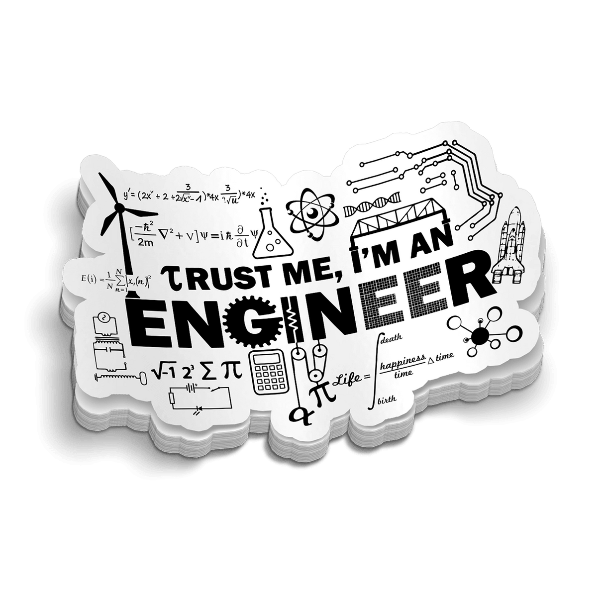 Engineer Hard Hat Decal - Diesel Freak