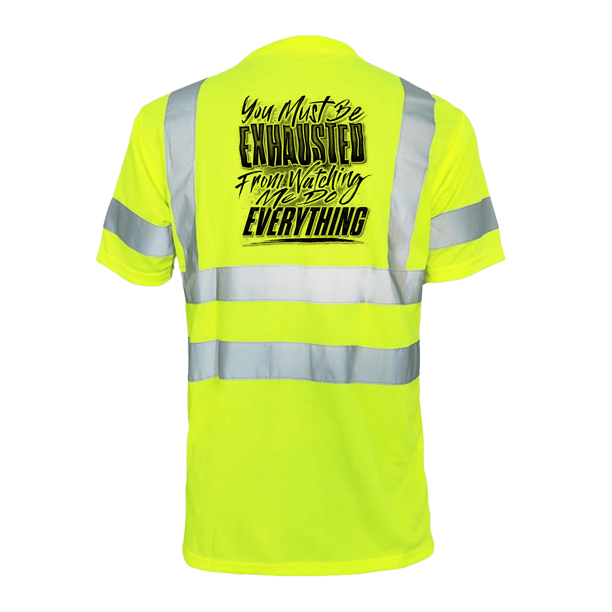 Exhausted - Reflective Safety T-Shirt - Diesel Freak