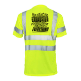 Exhausted - Reflective Safety T-Shirt - Diesel Freak