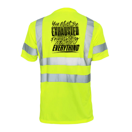 Exhausted - Reflective Safety T-Shirt - Diesel Freak