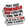 Expecting Normal Hard Hat Decal - Diesel Freak