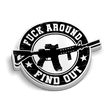 FAFO Round Hard Hat Decal - Diesel Freak