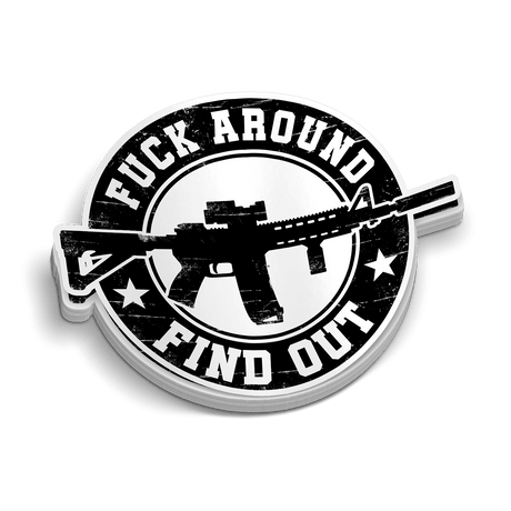 FAFO Round Hard Hat Decal - Diesel Freak