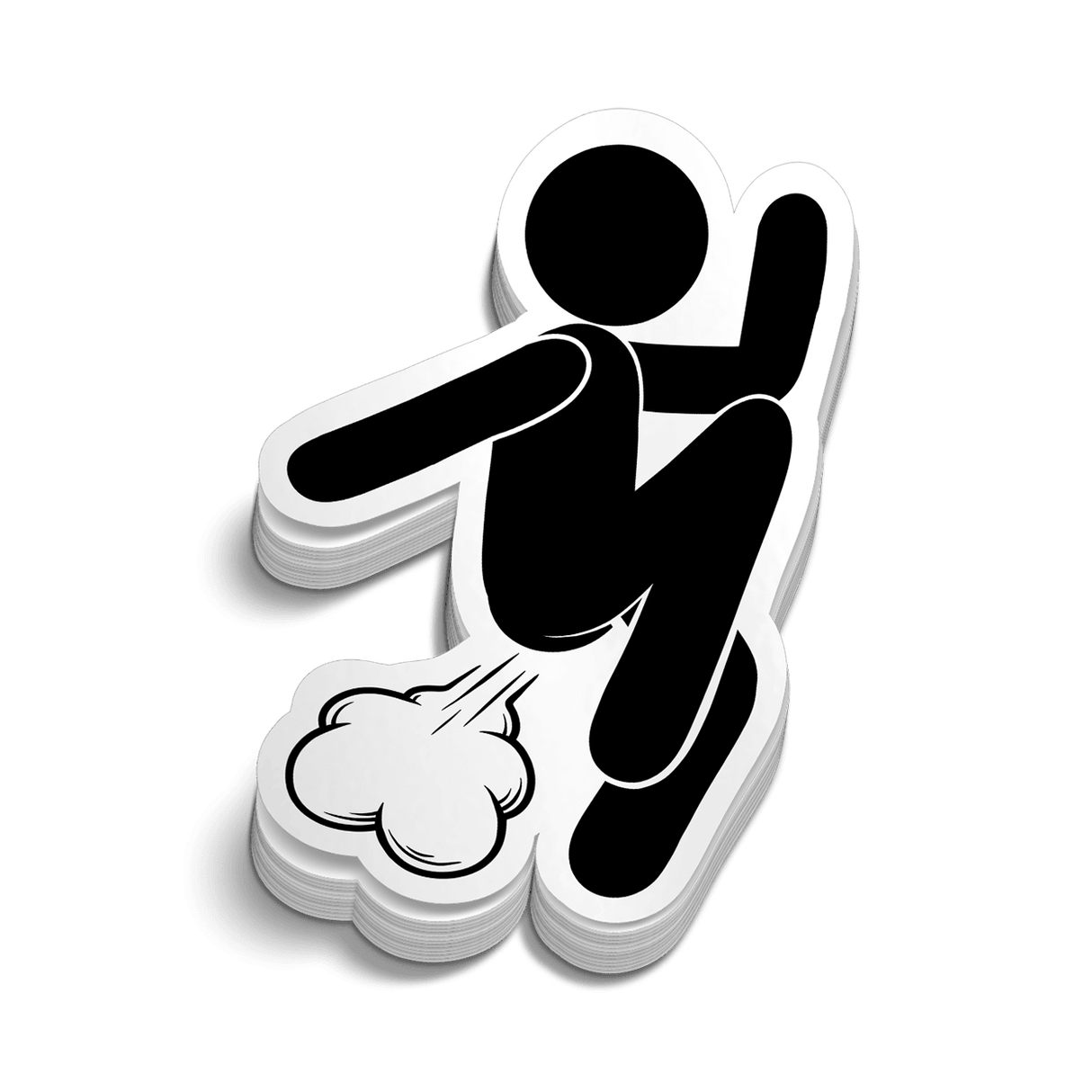Fart Man - Hard Hat Decal - Diesel Freak