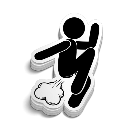 Fart Man - Hard Hat Decal - Diesel Freak