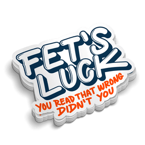 Fets Luck Hard Hat Sticker - Diesel Freak